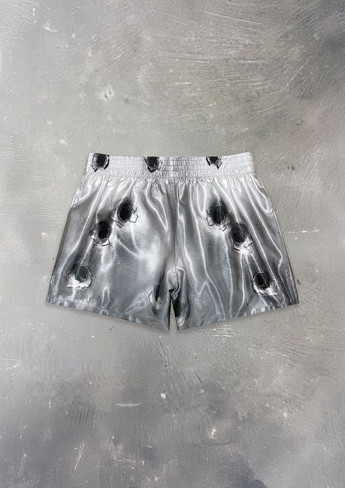 SATIN BOXER SHORTS - BULLET HOLE