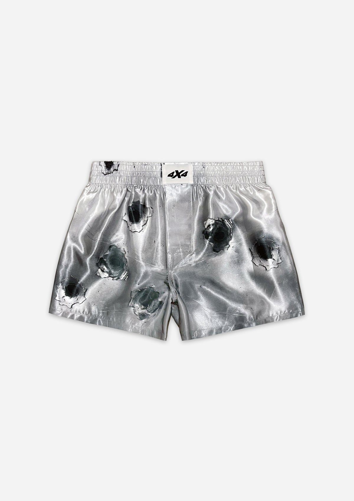 SATIN BOXER SHORTS - BULLET HOLE