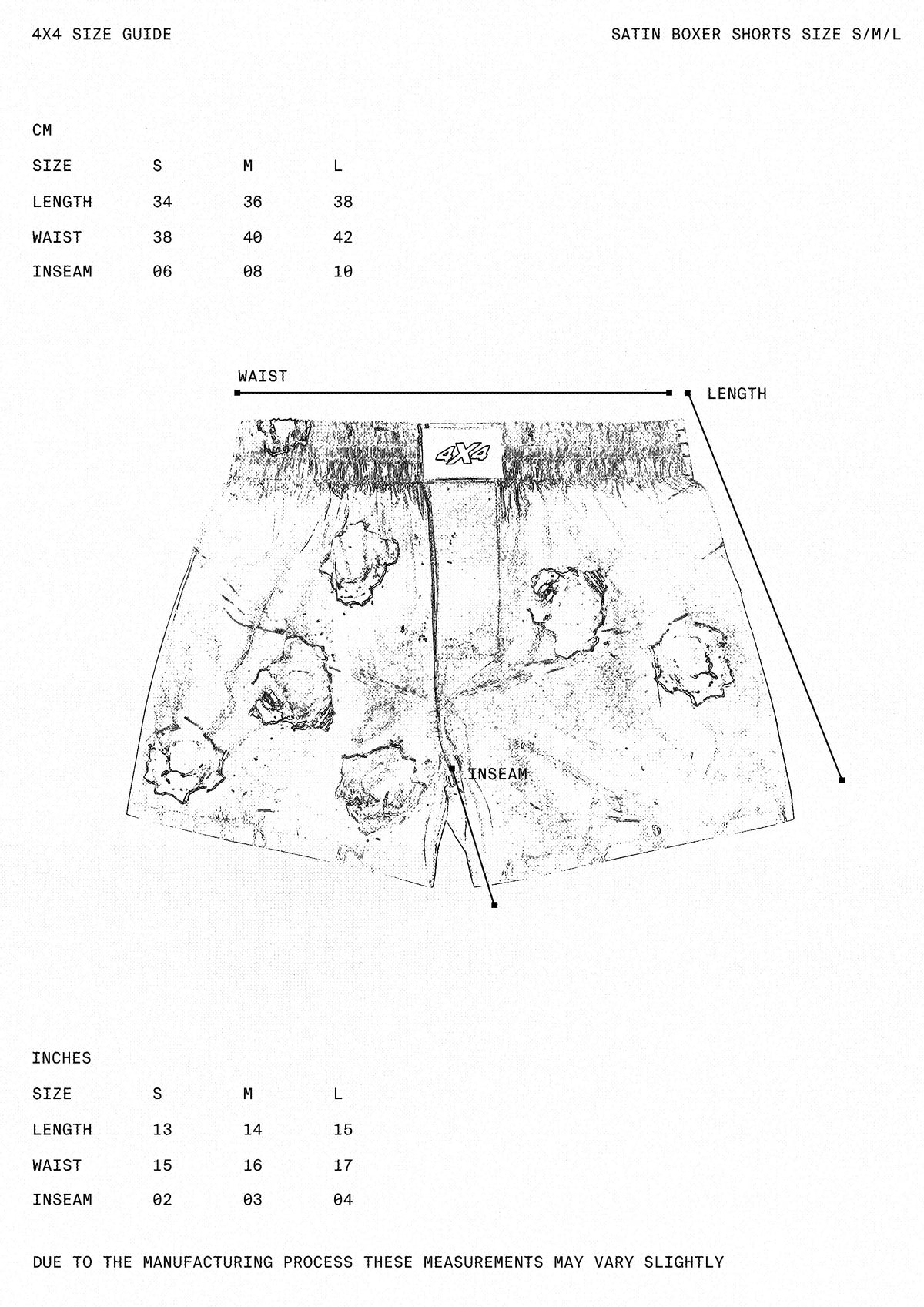 SATIN BOXER SHORTS - BULLET HOLE