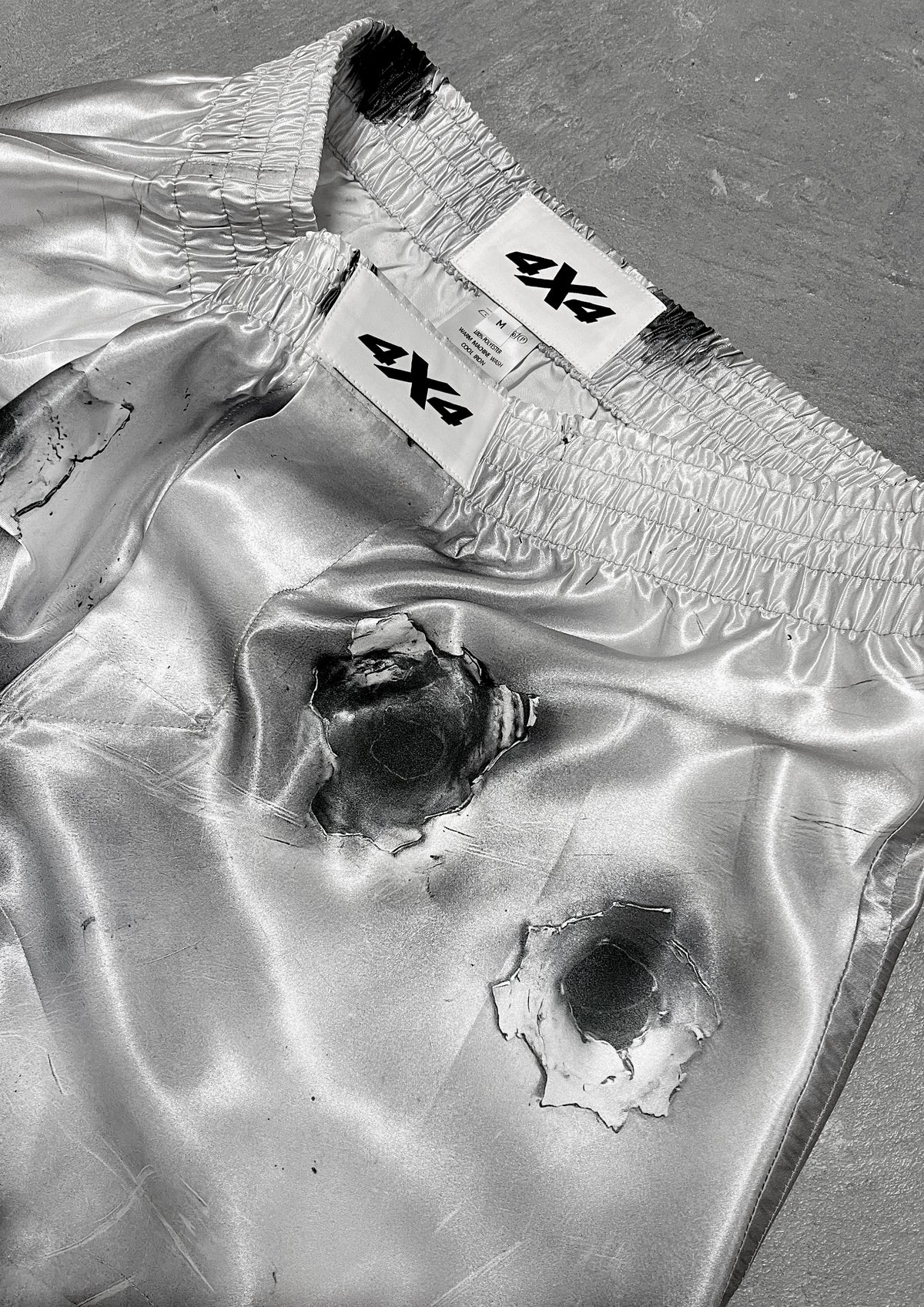 SATIN BOXER SHORTS - BULLET HOLE