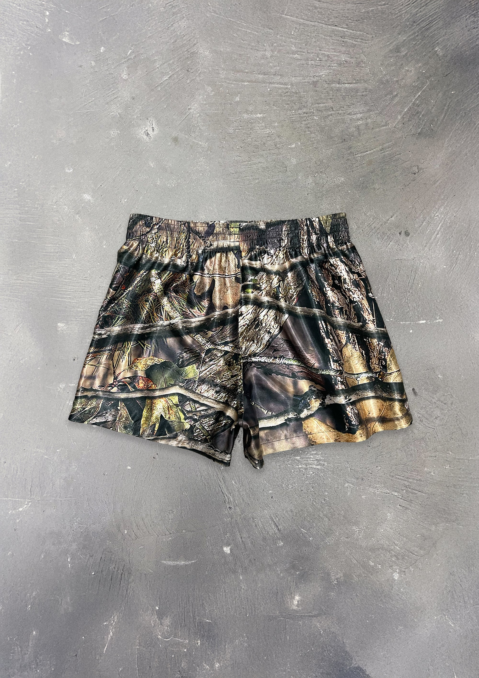 SATIN BOXER SHORTS - CAMO