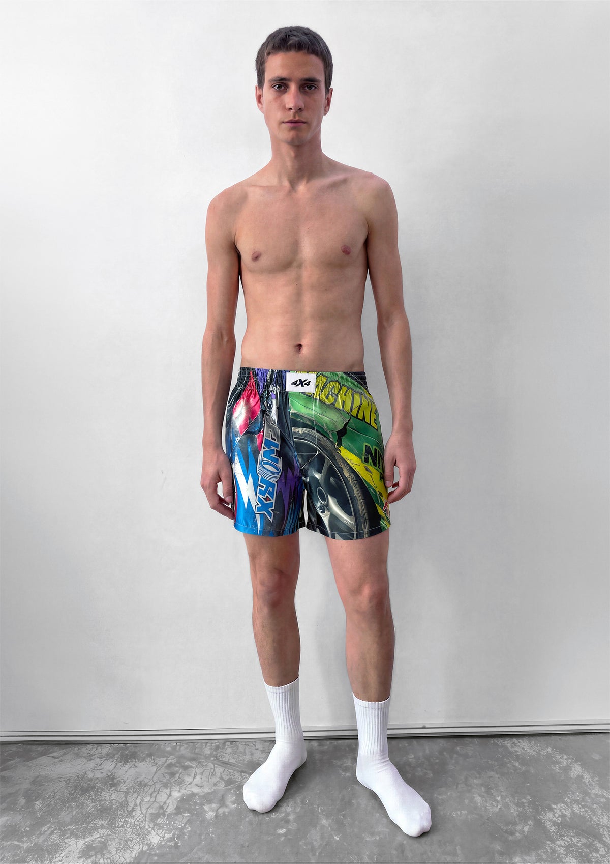 SATIN BOXER SHORTS - DRIFT