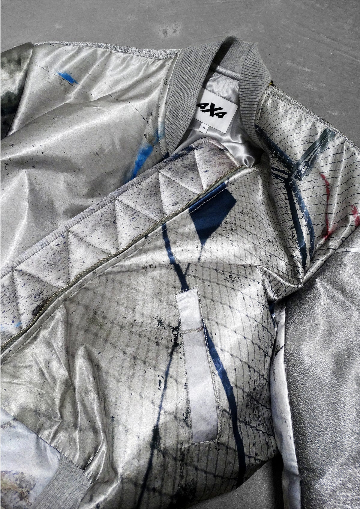 SATIN BOMBER JACKET - PARKING LOT