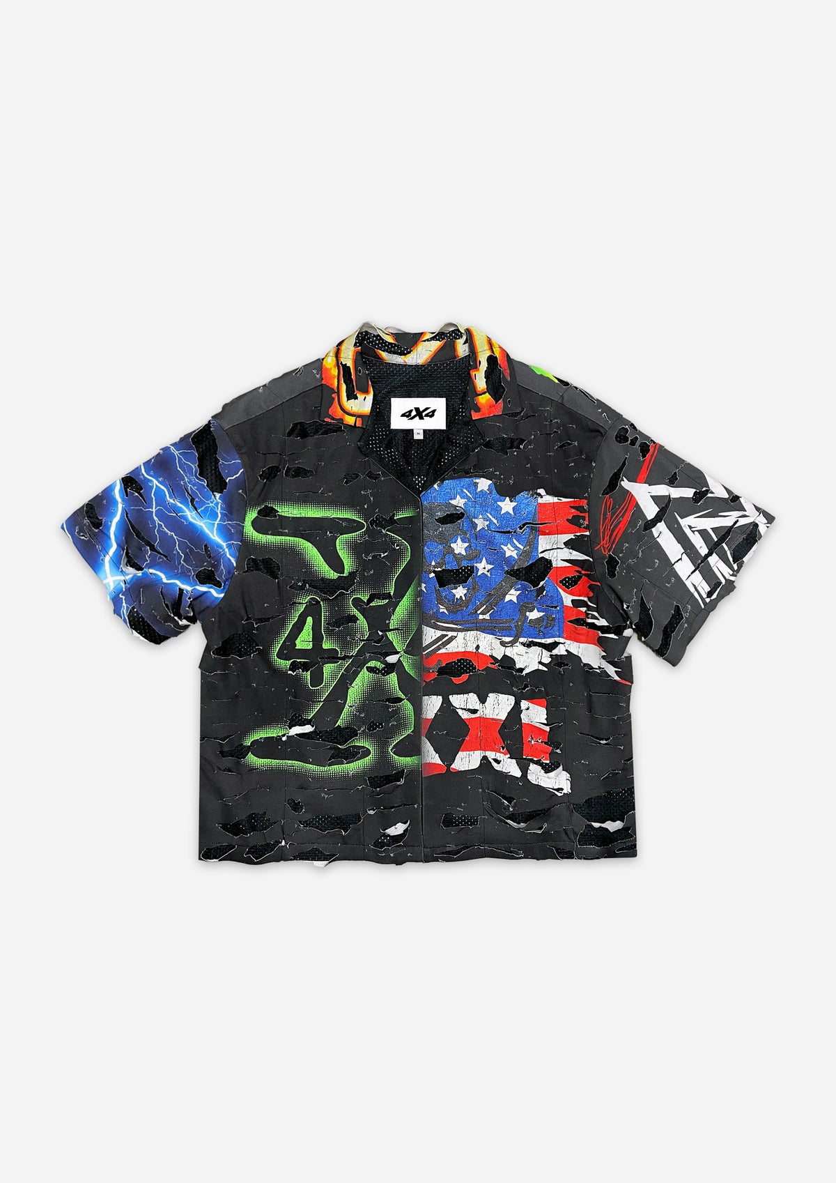 SHREDDED SHIRT - BLACK