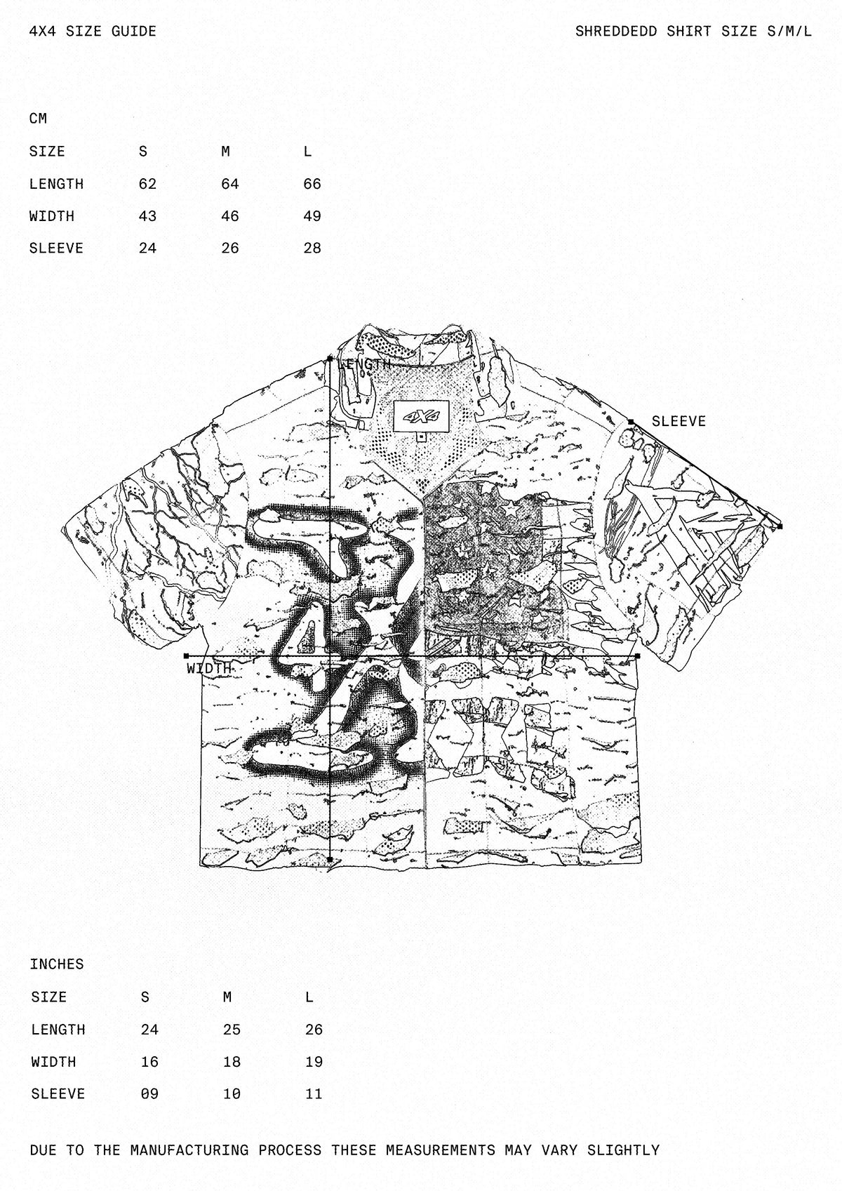 SHREDDED SHIRT - BLACK