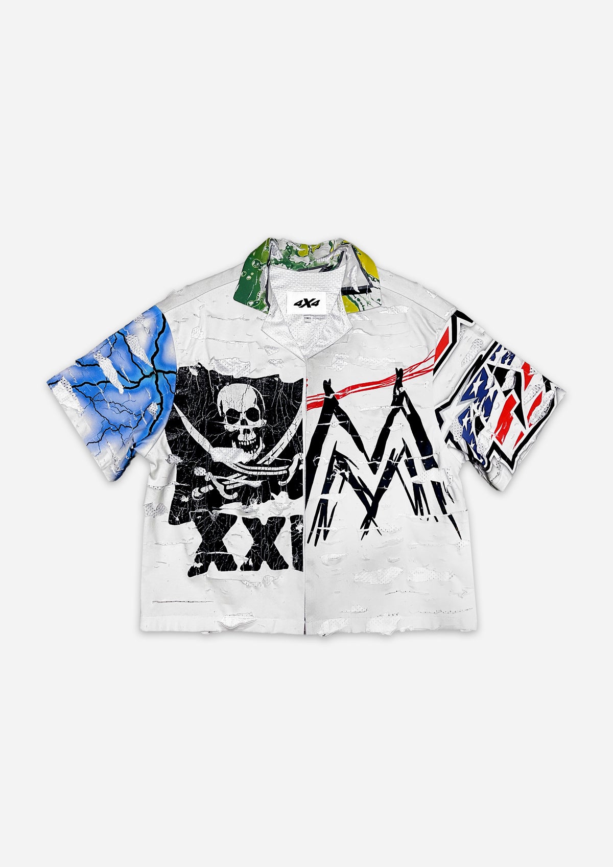 SHREDDED SHIRT - WHITE