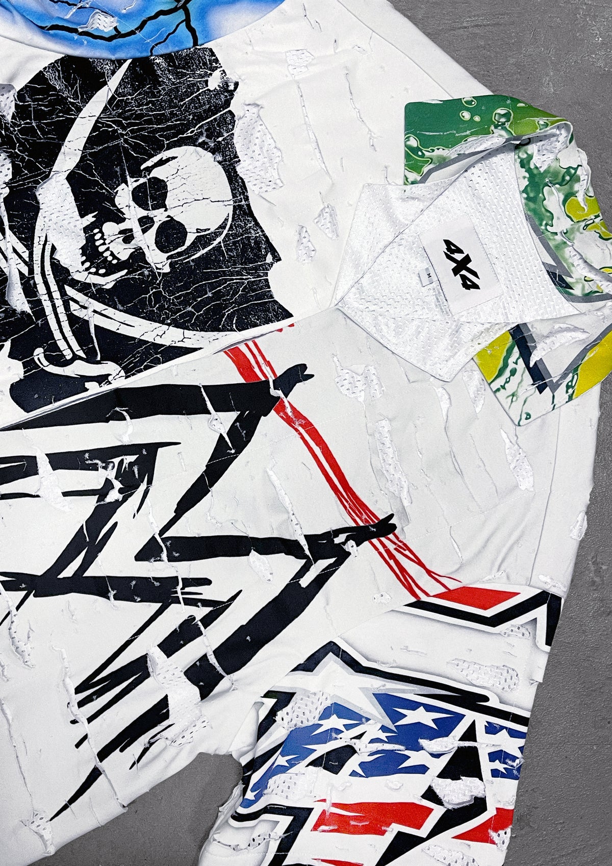 SHREDDED SHIRT - WHITE