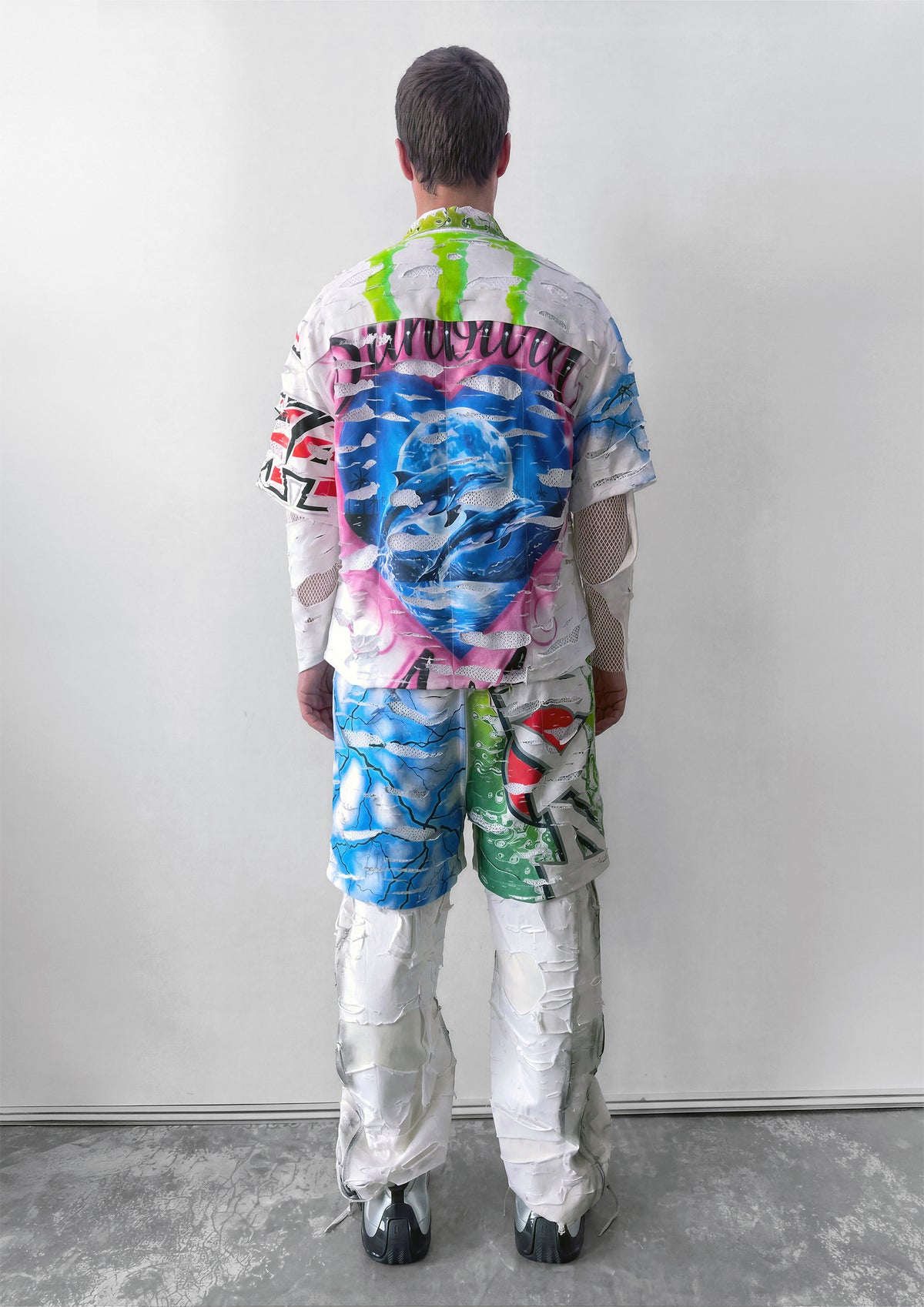 SHREDDED SHIRT - WHITE