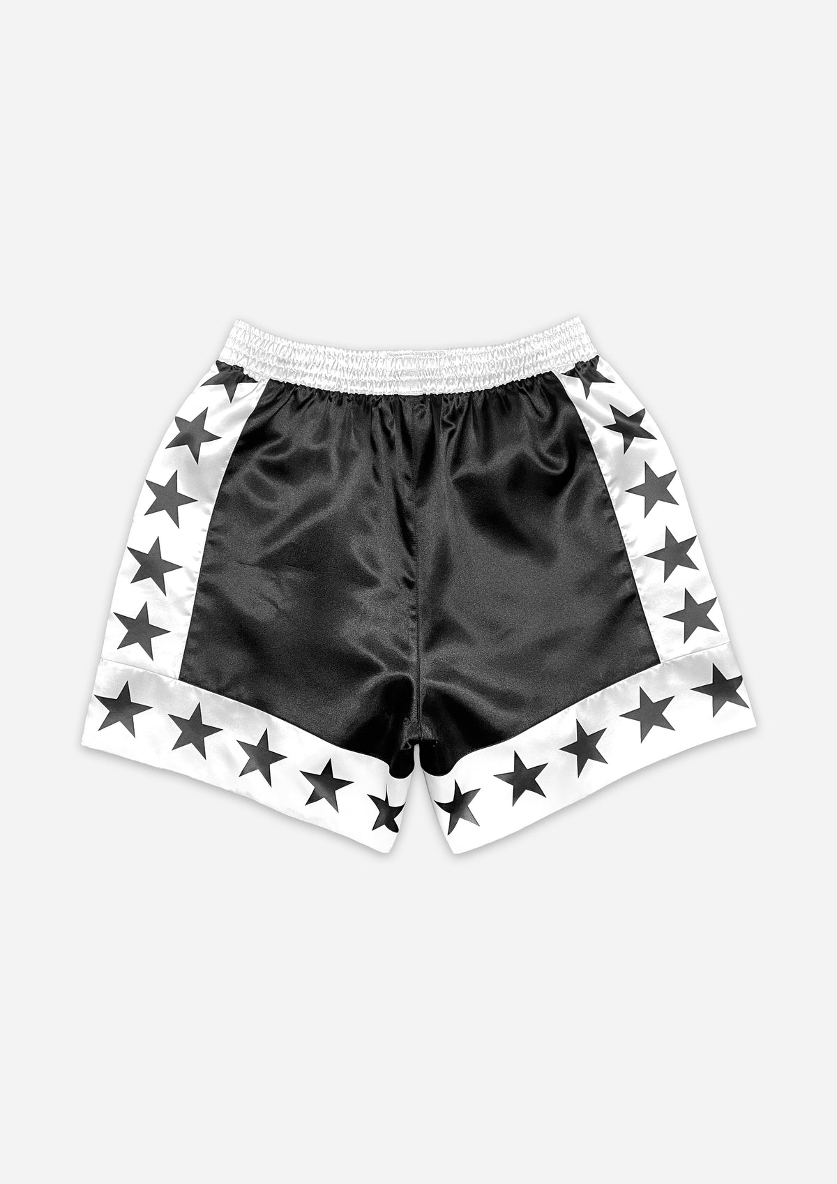 SATIN SHORTS - BLACK STAR
