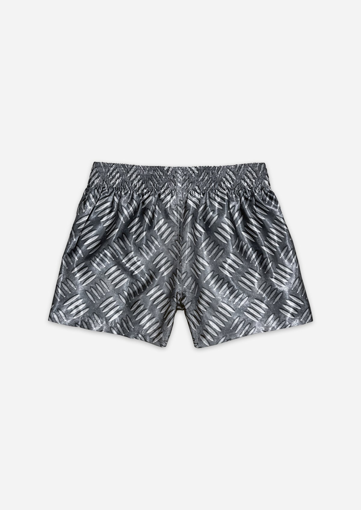 SATIN BOXER SHORTS - STEEL