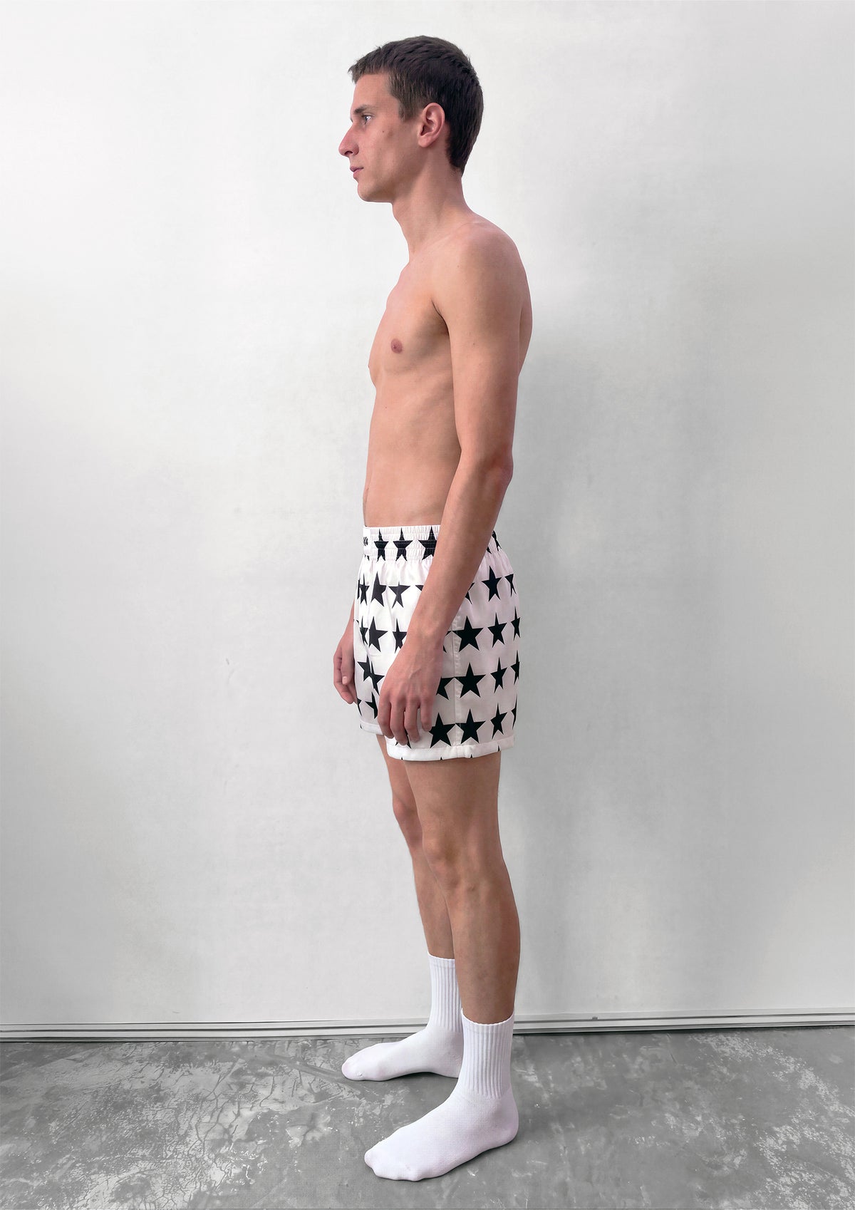 SATIN BOXER SHORTS - STAR