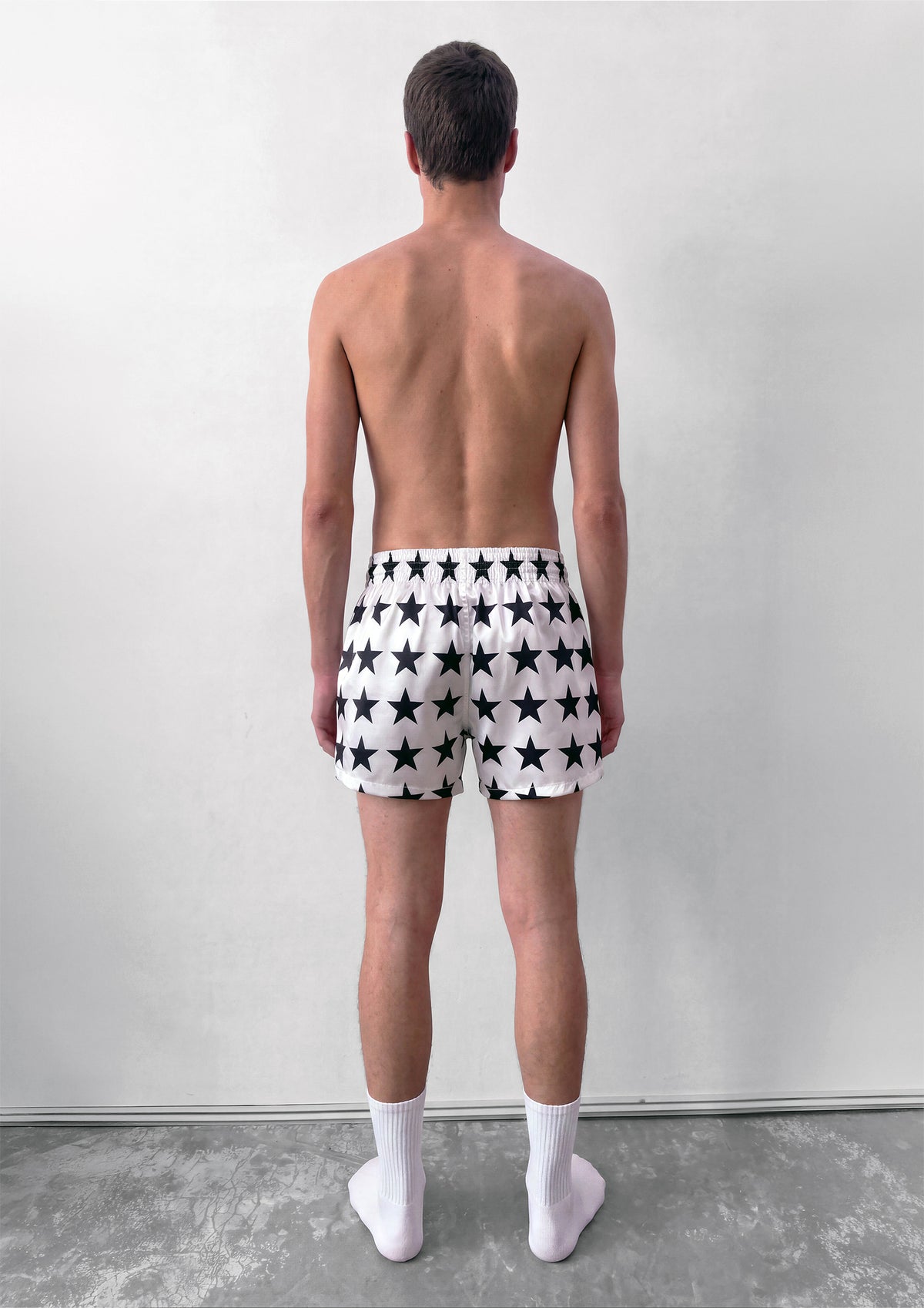 SATIN BOXER SHORTS - STAR