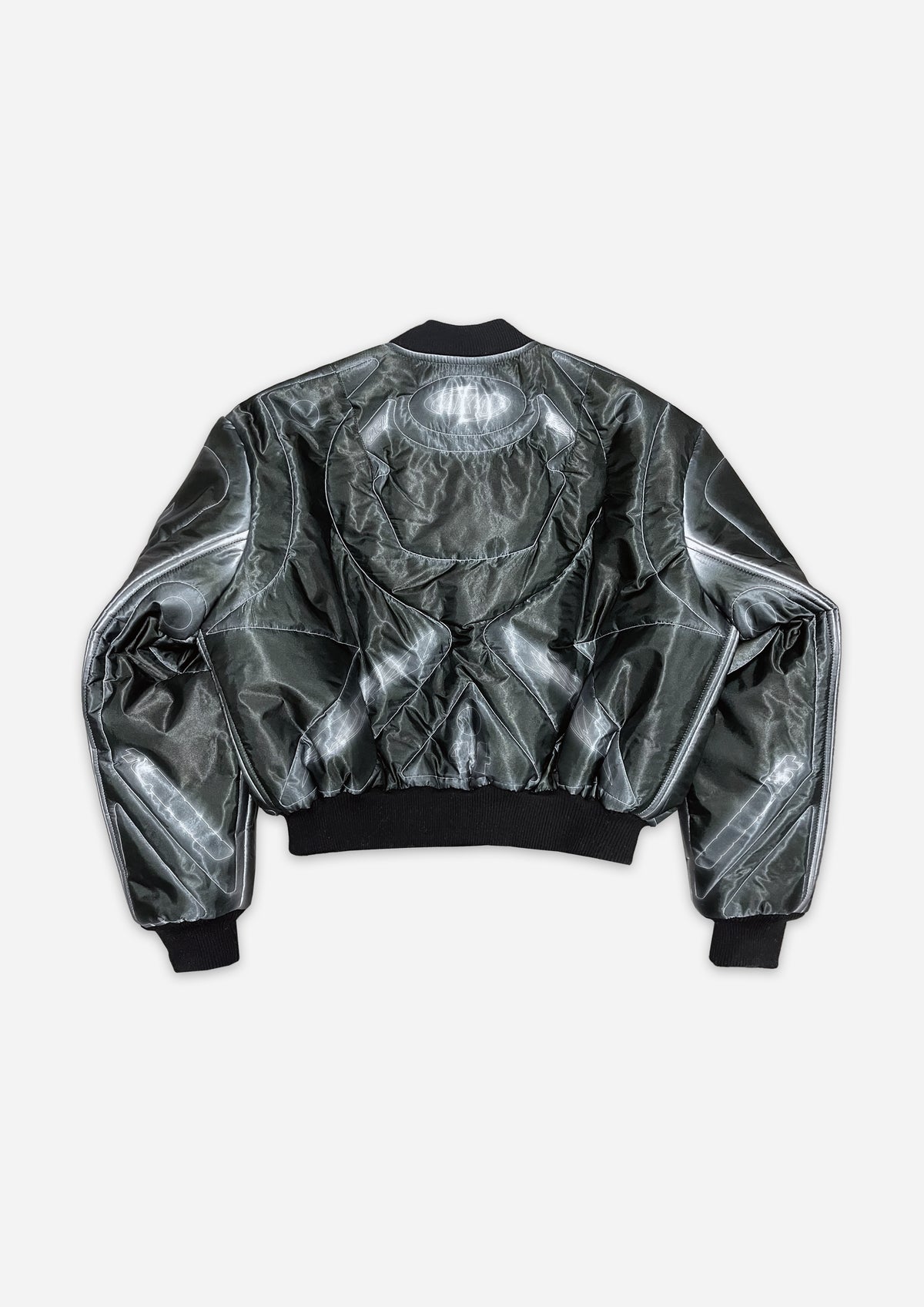 SATIN BOMBER JACKET - EXHAUST